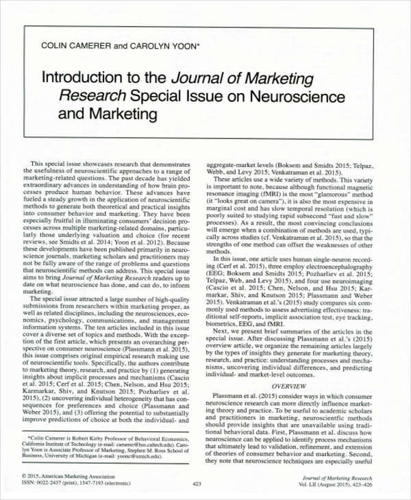 research paper marketing pdf