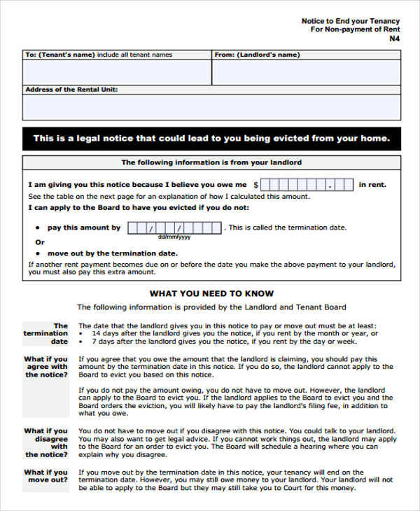 landlord eviction form1