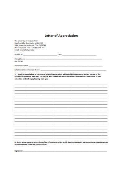 letter of appreciation in pdf