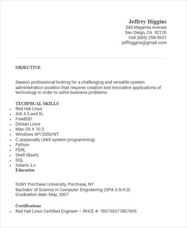 FREE 40+ Fresher Resume Examples in PSD  MS Word