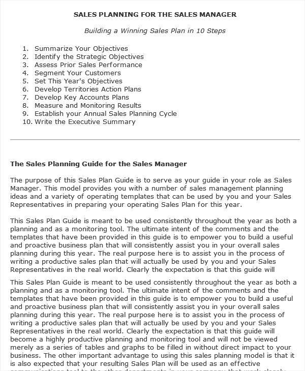 manager action plan