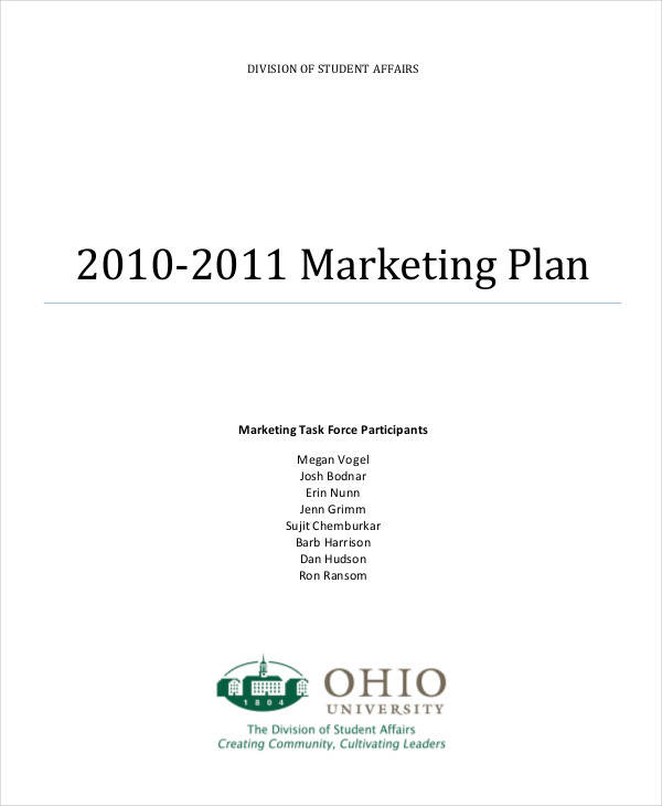 marketing plan paper
