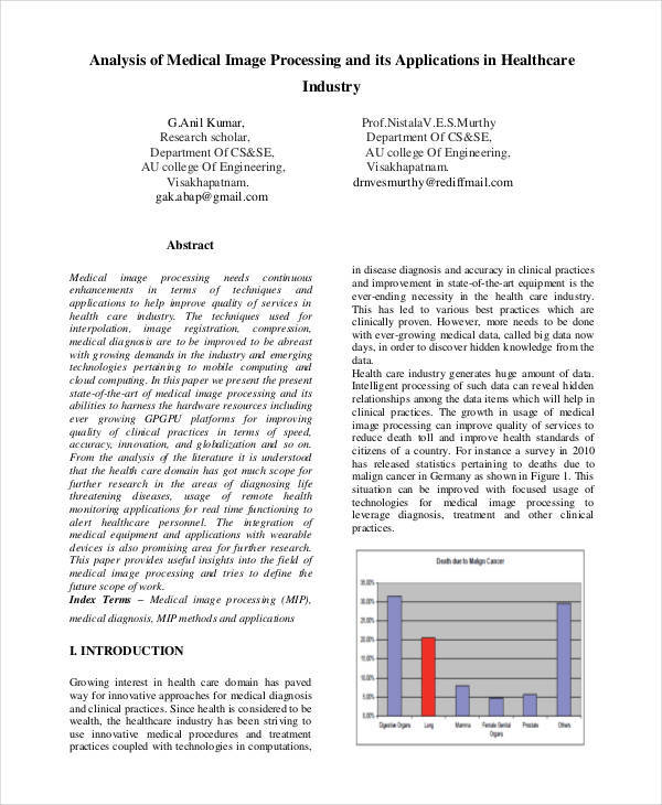 research paper about medical field