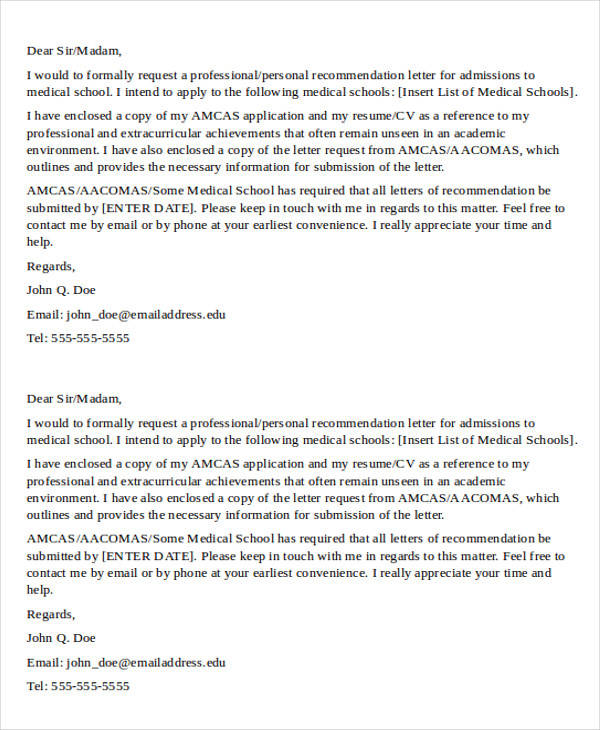 Best Letter Of For Medical School Medical School