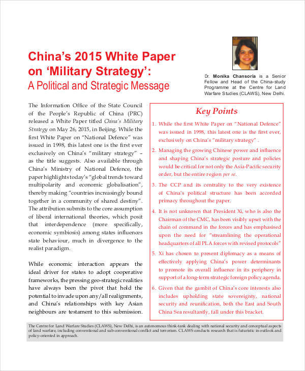 military strategy white paper1