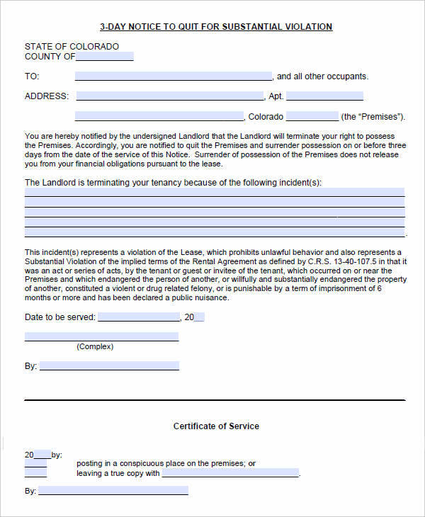 FREE 31+ Printable Eviction Notices in Google Docs MS