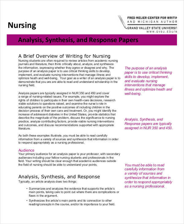 writing a nursing research paper