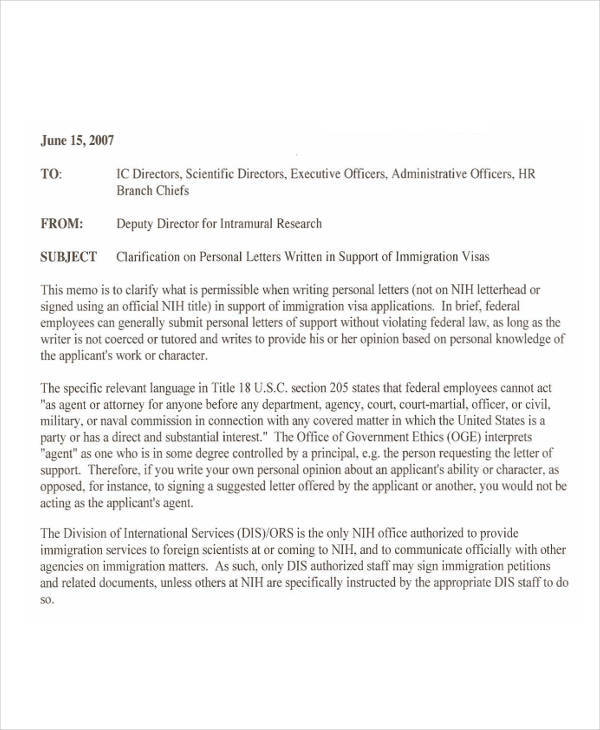 Nih Letter Of Recommendation Sample | PDF Template