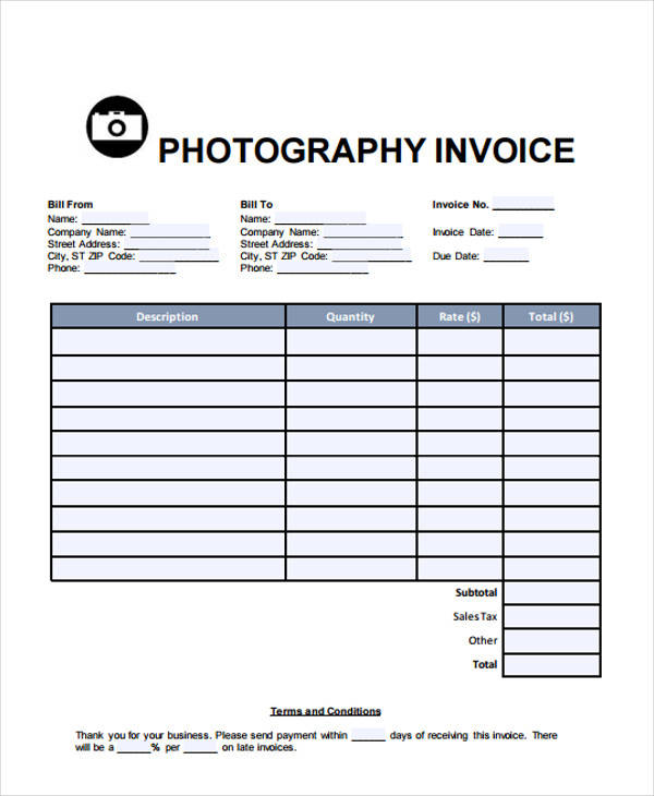 photography services bill1
