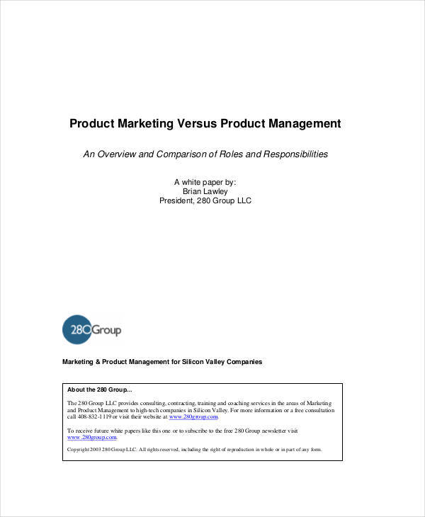 product management white paper1