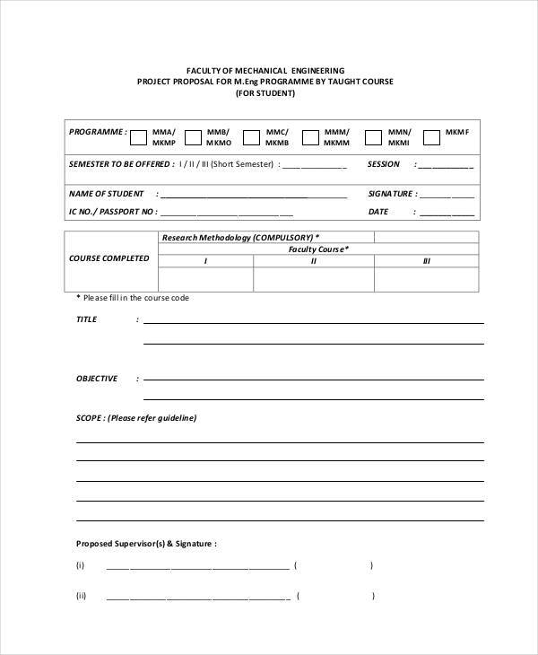 proposal for mechanical engineering1