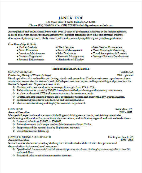 FREE 42+ Executive Resume Templates in PDF | MS Word | Pages