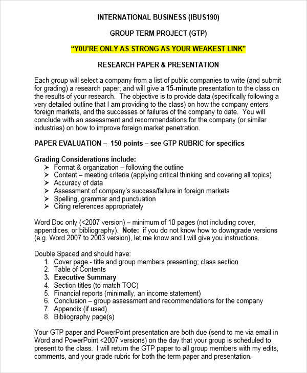 FREE 20 Research Paper Outlines In PDF MS Word