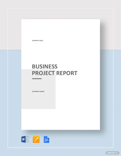 sample business project report template