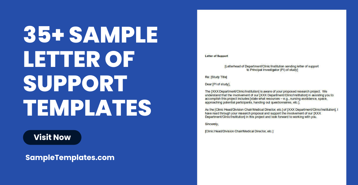 sample letter of support template