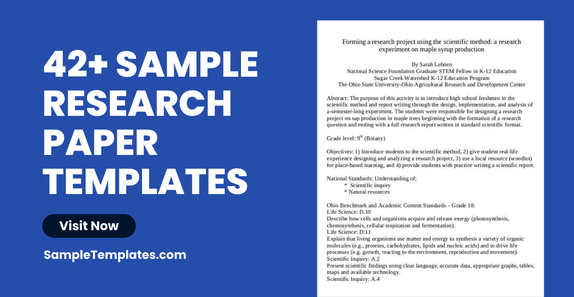 sample research paper template