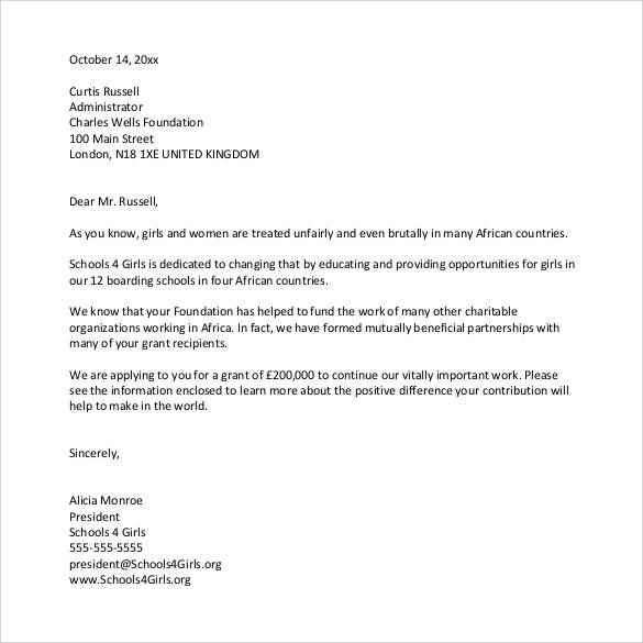 school business proposal letter