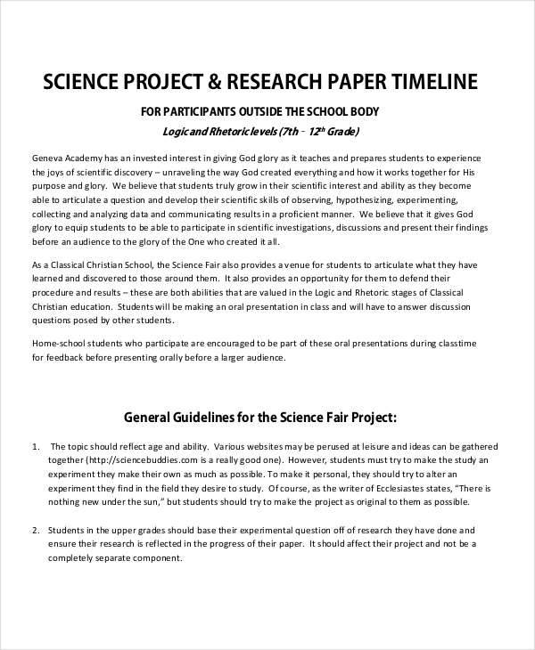 research paper science education