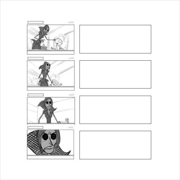 screenplay storyboard template