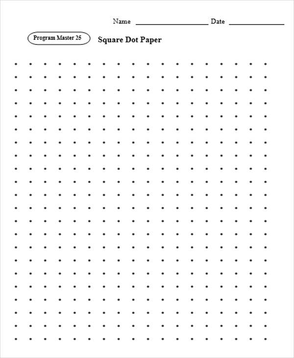 square dot paper