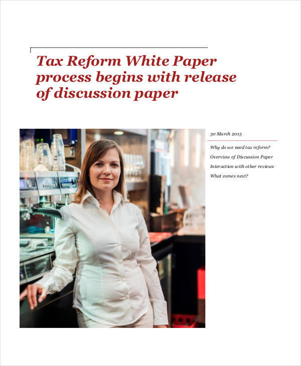 tax reform white paper