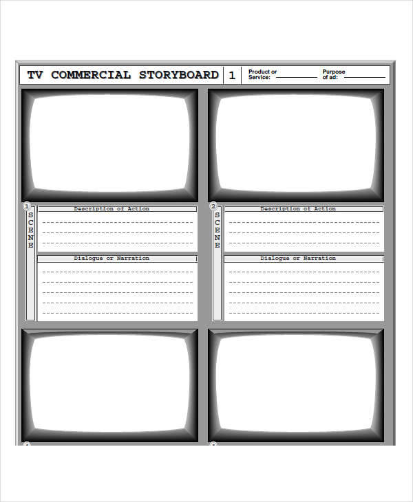 television commercial storyboard