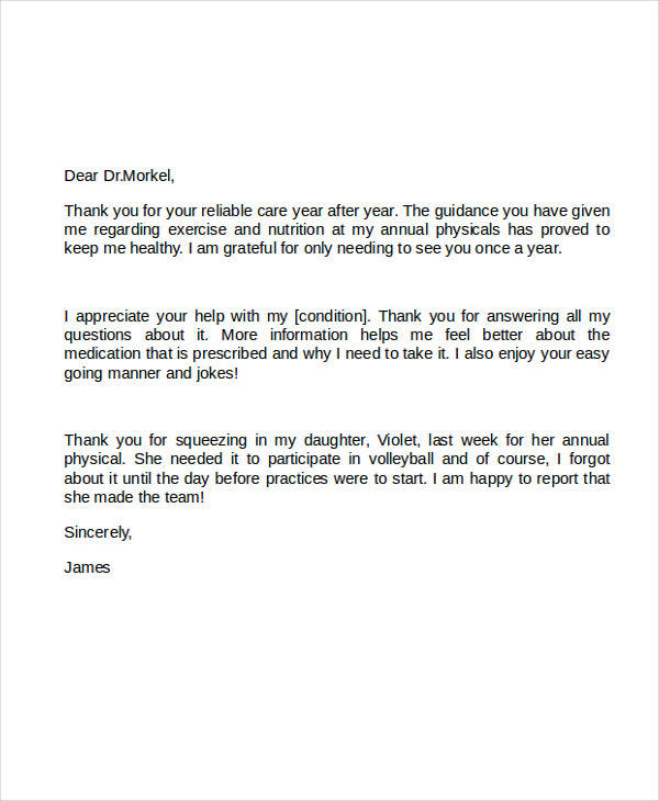 Sample Thank You Letter To Doctor After Surgery Best Of Document Template 9224