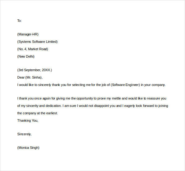 thank you letter to boss for job opportunity