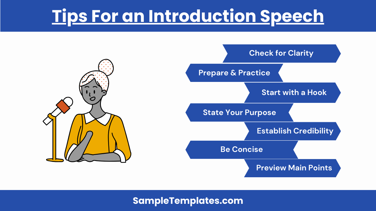 tips for an introduction speech