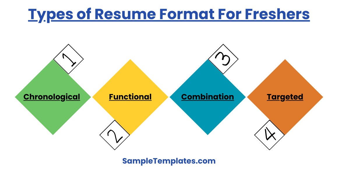 types of resume format for freshers