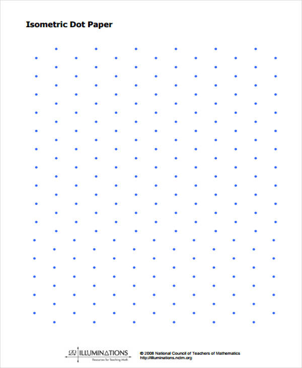 virtual isometric dot paper