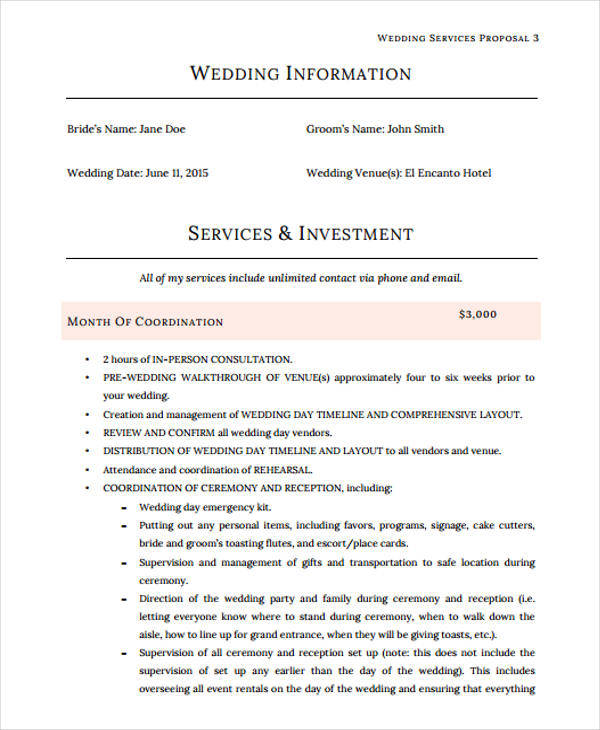 wedding event management proposal1