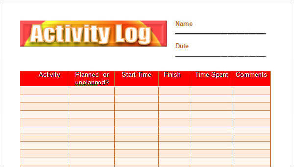  daily log templates in word