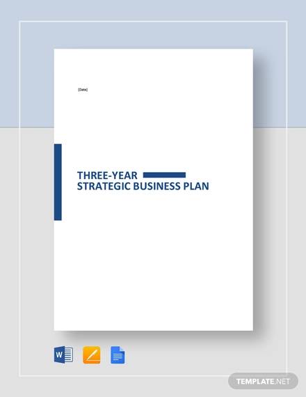 3 year strategic plan template