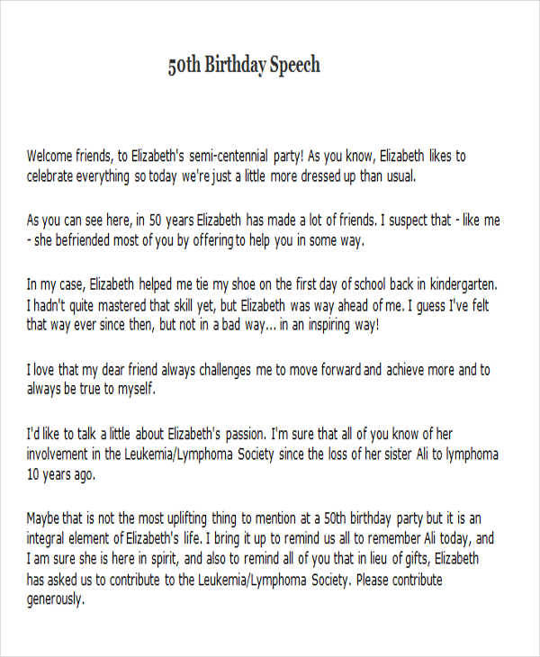 Funny Thank You Speech For 50th Birthday Party  Funny PNG