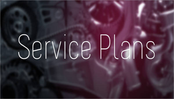 7+ Service Plan Template