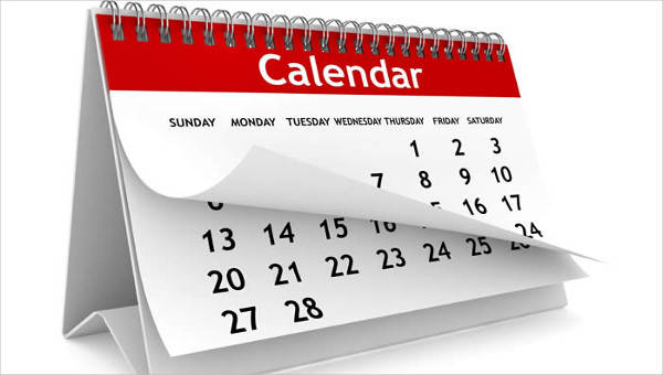  daily calendar templates