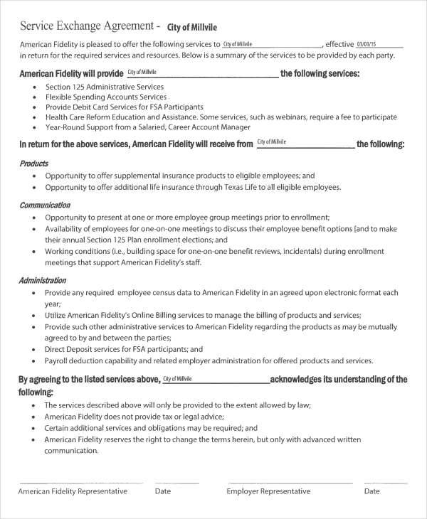 7+ Exchange Agreements - Free Samples, Examples, Formats 