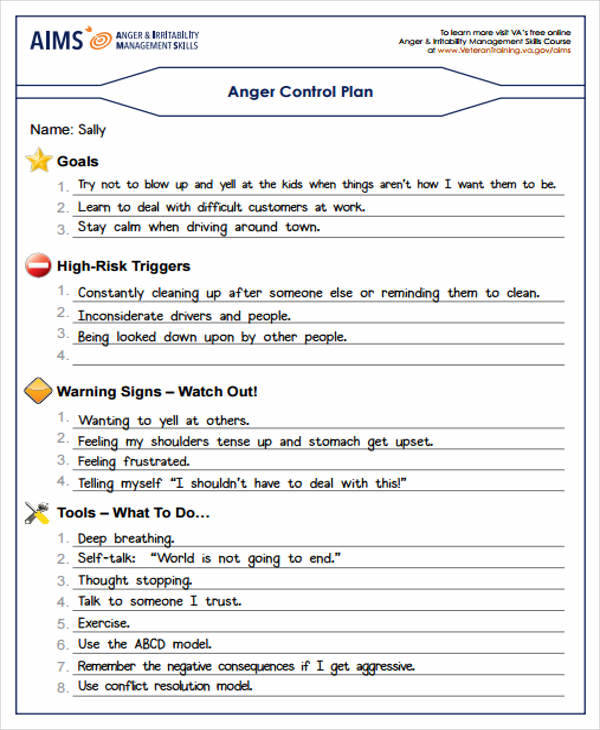 anger control plan