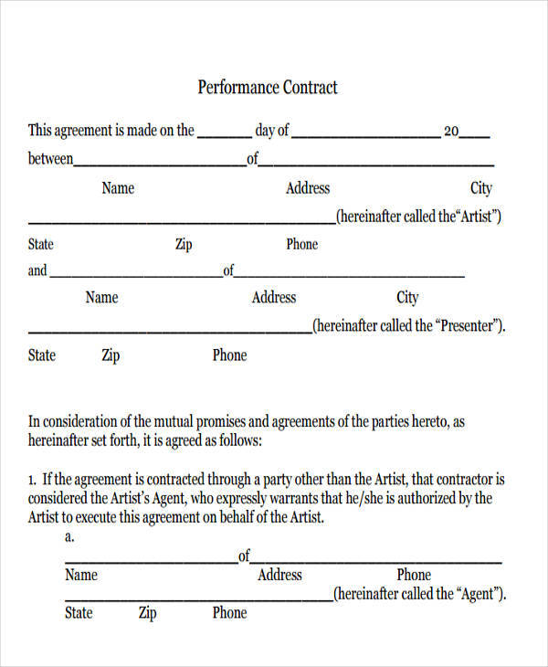 artist performance contract2