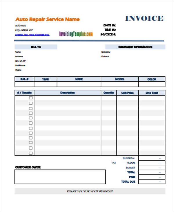 free 14 simple invoice templates in ms word pdf