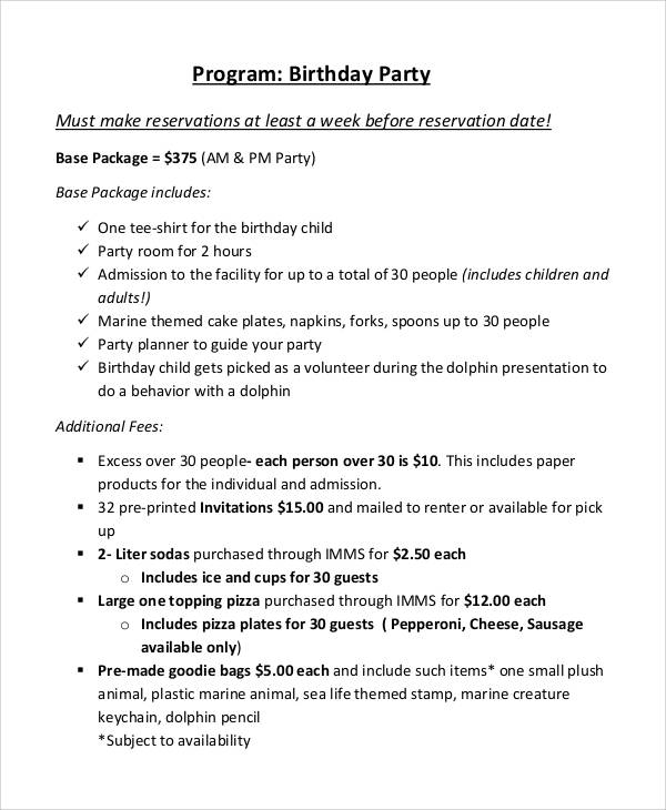 Birthday Program Template Find download free graphic resources for