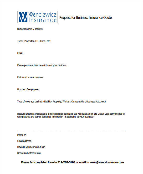 business insurance quotation2