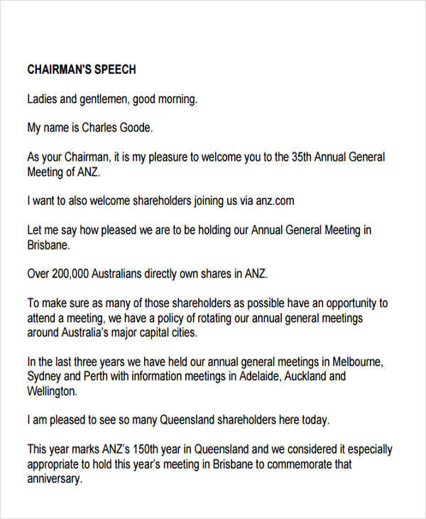 Sample Welcome Speech For An Event Best Of Document Template