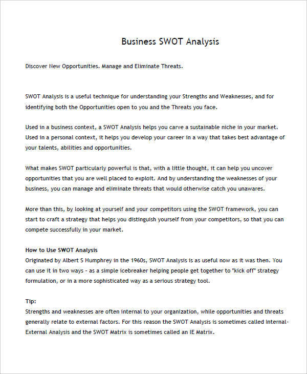 SWOT CV Exemple de swot pduc - anacollege