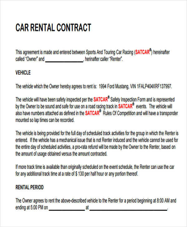 car rental contract4