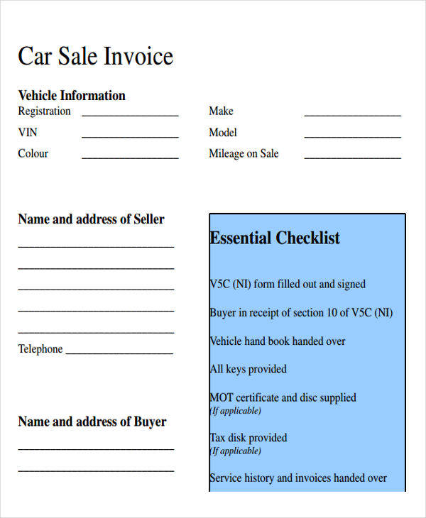 car sales invoice1