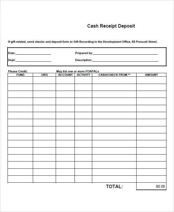 free 8 cash receipt templates in google docs excel ms word