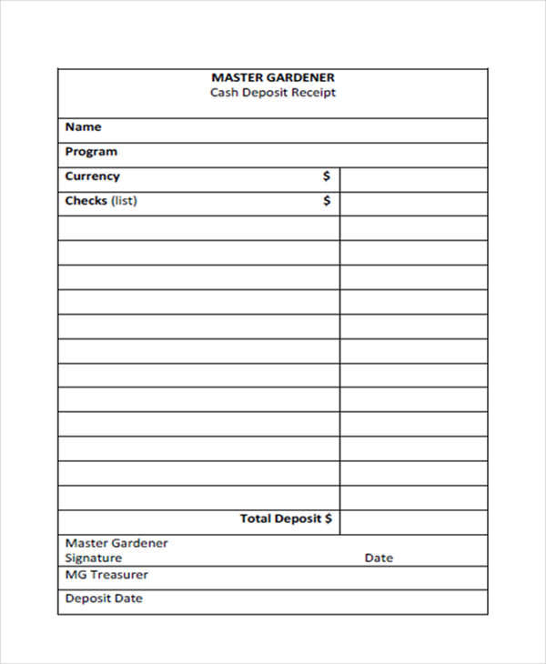 FREE 8 Cash Receipt Templates In Google Docs Excel MS Word Numbers Pages