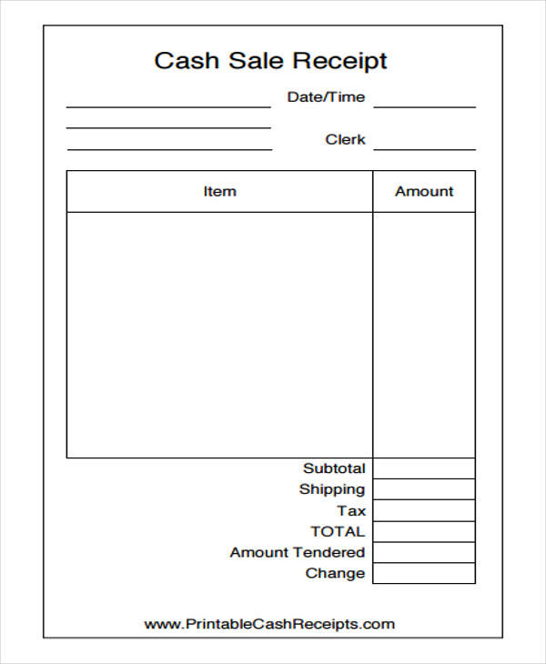 FREE 5 Cash Invoice Templates In MS Word PDF